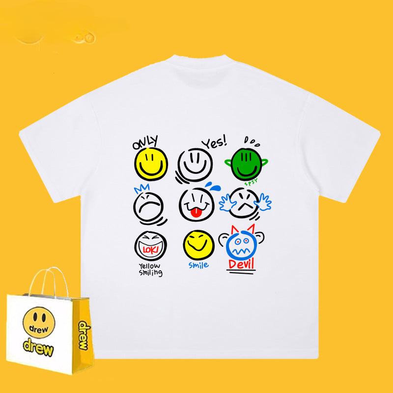 Drew T-shirts Short Sleeve T-shirt Loose round Neck