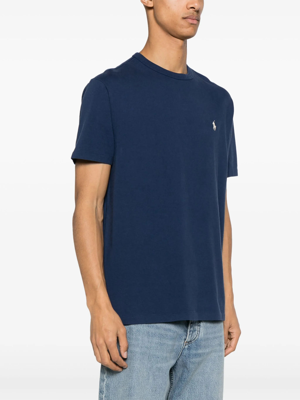 RALPH LAUREN Classic Fit Jersey T-Shirt Navy