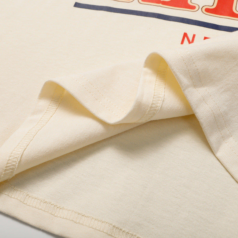 Rhude T-shirt Parrot Wheat Ear Letter Print Short Sleeve T-shirt