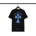 Chrome Heart T Shirts Sanskrit Color Printing Loose Cotton Casual Crew Neck Short Sleeve T-Shirt