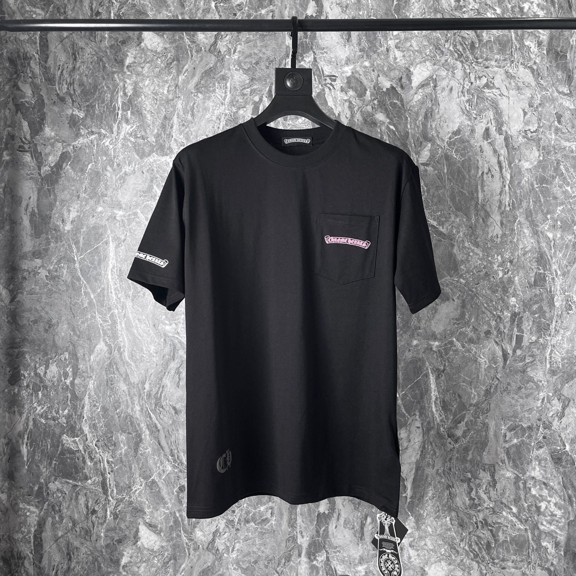Chrome Heart T Shirts Cross Printed Cotton Casual T-Shirt Couple Short Sleeve